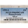Image 3 : 1999-S SILVER PENNSYLVANIA QUARTER PCGS PR69 DCAM