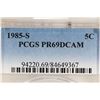 Image 3 : 1985-S JEFFERSON NICKEL PCGS PR69 DCAM