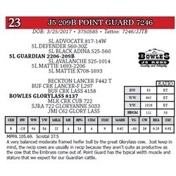 J5 209B POINT GUARD 7246