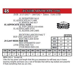 J5 522B ADVOCATE 7195