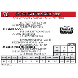J5 C43 SWEET MARIE 7301