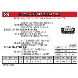J5 Z314 ST MARTHA 7319