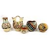 Image 1 : 5 Pieces of Native American Jemez Pueblo Pottery