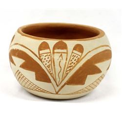 Native American Tesuque Pueblo Pottery Bowl