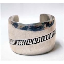 Native American Navajo Sterling Cuff Bracelet