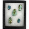 Image 1 : 5 Nevada Turquoise Polished Cabochons