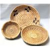 Image 3 : 3 Native American Tohono O'odham Shallow Baskets