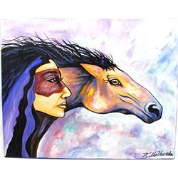 Original Acrylic Painting by Kathy Kills Thunder