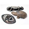 Image 2 : Carved Stone Turtle, Mask & Lizard