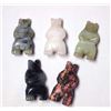 Image 1 : 5 Handcarved Stone Bear Beads