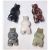 Image 2 : 5 Handcarved Stone Bear Beads