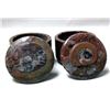 Image 1 : 2 Ammonite Fossil Lidded Trinket Boxes