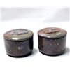 Image 2 : 2 Ammonite Fossil Lidded Trinket Boxes
