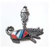 Image 2 : Sterling Silver Inlay Earrings