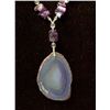 Image 2 : Amethyst & Crystal Necklace