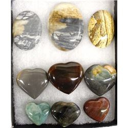 Group of Polished Stone Cabochons