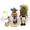 Image 2 : 3 Native American Kachinas and Book on Kachinas