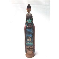 Hopi Flute Player Kachina by Lawrence Charley II