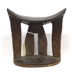 Vintage Ethiopian Carved Wood Headrest