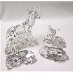 Collection of Princess House Lead Crystal Animals