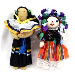 1 Seminole Doll and 1 Mexican Doll