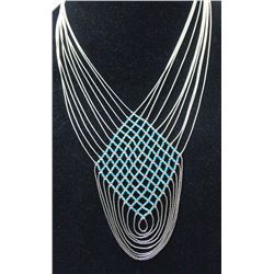 Navajo Sterling Liquid Silver Necklace