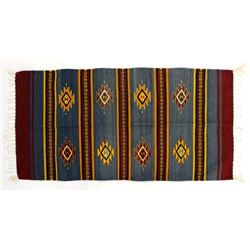 Mexican Fringed Textile Rug