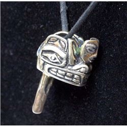 Northwest Coast Sterling Silver Pendant Necklace