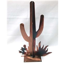 Metal Saguaro Cactus Finial