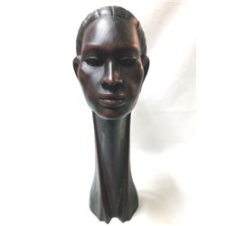 African Carved Ebony Wood Lady