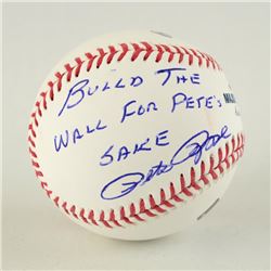 Pete Rose Autographed Baseball by Rose, Pete