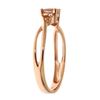 Image 2 : 0.36 ctw Morganite and Diamond Ring - 14KT Rose Gold