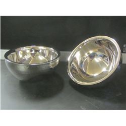 Set of 2 Amazing elegant Stainless Hammered Bowls from India