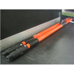 2 New telescoping poles / locks secure to paint roller / broom / rake ect 32-54"