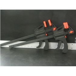 New set of 2 Ratcheting 12" Bar Clamps