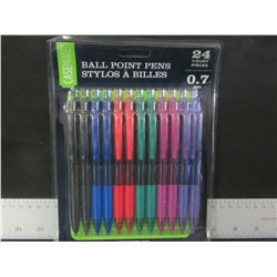 New 24 count Ball Point Pens / assorted colors