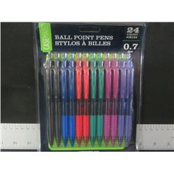 New 24 count Ball Point Pens / assorted colors