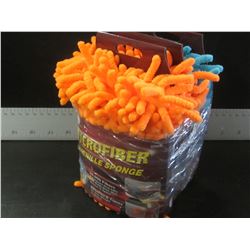 setof 3 Microfiber chenille spong 90,000 fibers / absorbs 8x it's own weight