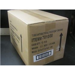 New Case of 12 antibacterial Pump foaming hand soap 7 1/2 oz/ original