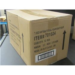 New Case of 12 antibacterial Pump foaming hand soap 7 1/2 oz/ Pear