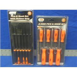 2 New Hook & Pick sets / 1 Jumbo 7 piece set & 1 6 piece long reach set