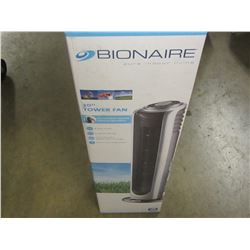 New Bionair 30" tower fan / 8hr timer 3speed with oscillation