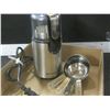 Image 1 : Stainless steel Coffee Grinder / and set of 4 measuring cups