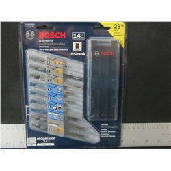 New Bosch 14 piece Jig Saw Blade set with storage case