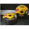 Image 1 : New DeWalt 1/4" Metal Grinding disk / 2 packs of 5 each - 10 total