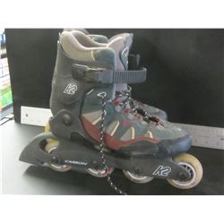K2 carbon inline skates / size 8.5