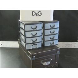 Lot of 4 storage box's