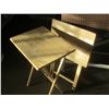 Image 1 : set of 2 folding wood  tv table / trays