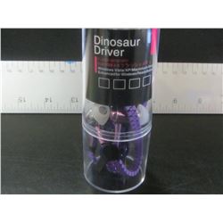 New Dinosaur Driver Zippered Headphones / purple