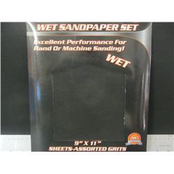New 9 X 11" Wet Sandpaper 20 pieces / 60-100-150-240 grits 5 of each